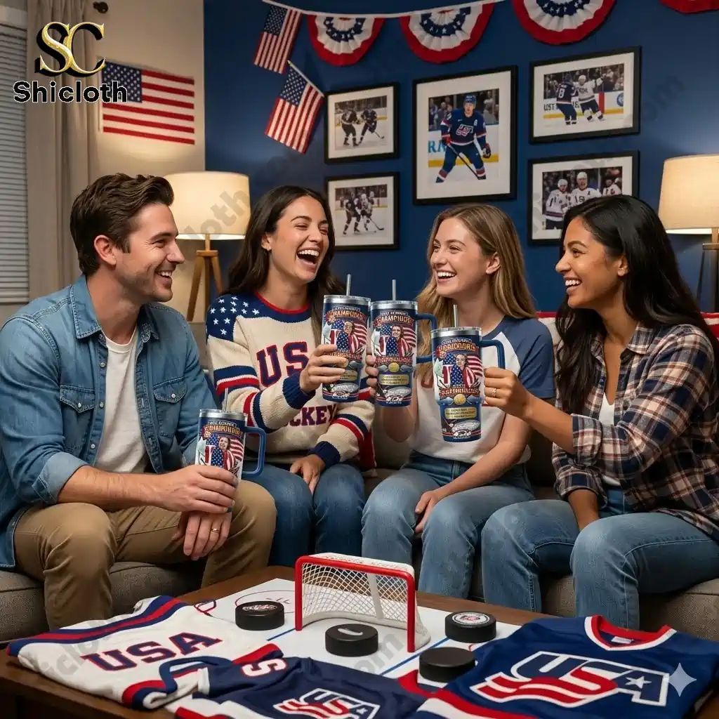 Jack Hughes The 2026 Usa Hockey Gold Medalist - Adult & Kids T-Shirts, Sweatshirts & Hoodies apparel design preview 1