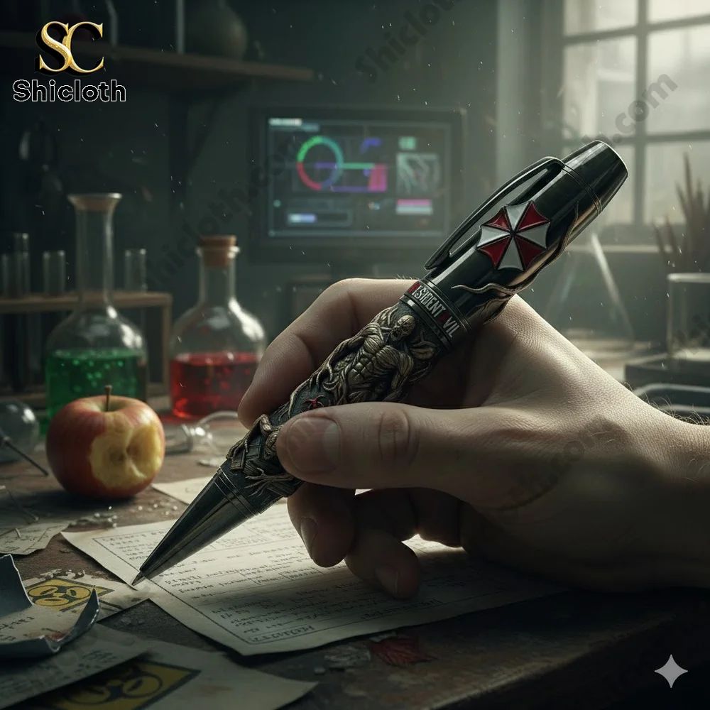 Resident Evil 30th Anniversary Collector Pen - Adult & Kids T-Shirts, Sweatshirts & Hoodies apparel design preview 1