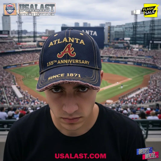 Atlanta Braves 155th Anniversary 1871-2026 Classic - Adult & Kids T-Shirts, Sweatshirts & Hoodies apparel design preview 1