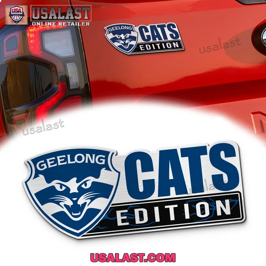 Geelong Cats Edition Custom 3D Car Badge Sticker - Adult & Kids T-Shirts, Sweatshirts & Hoodies apparel design preview 1