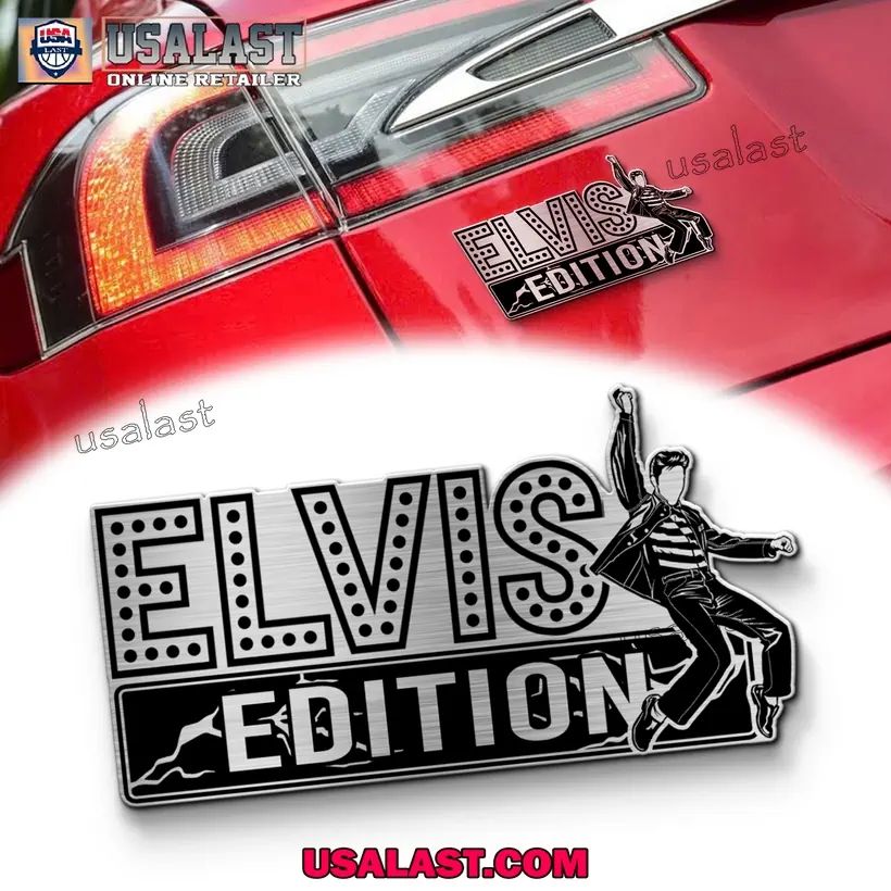 Elvis Presley Edition 3D Engraved Car Emblem Sticker - Adult & Kids T-Shirts, Sweatshirts & Hoodies apparel design preview 1
