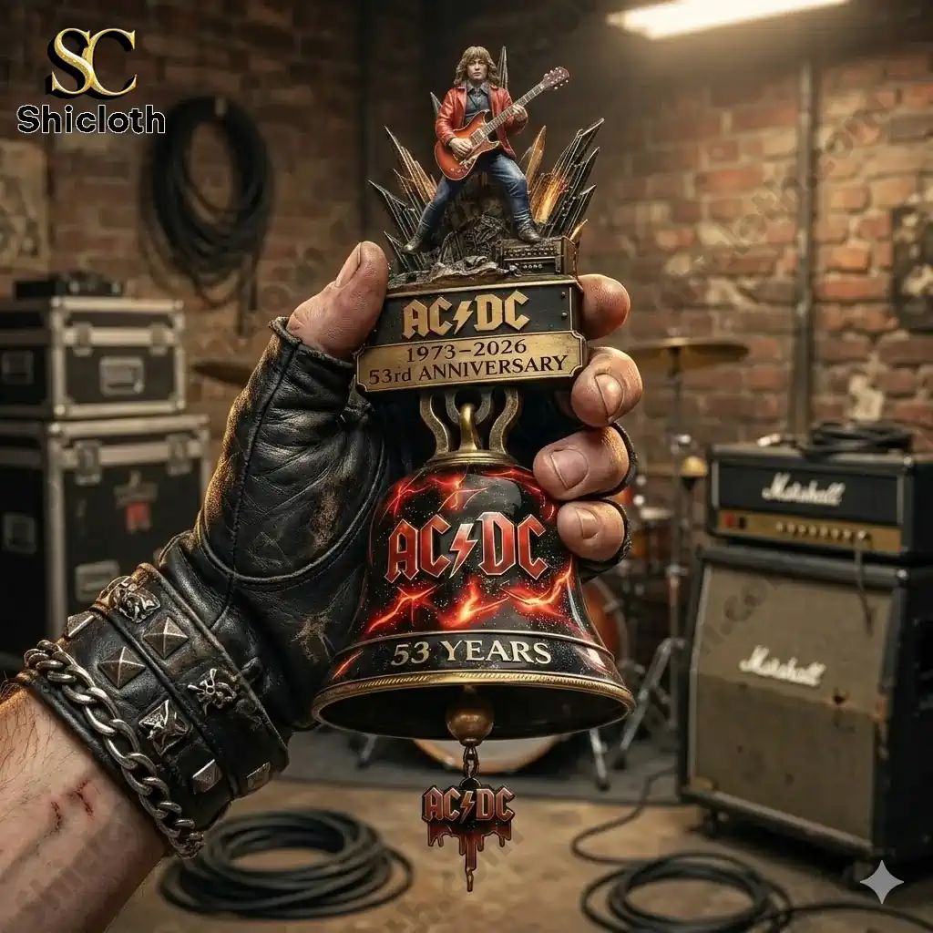 ACDC 53rd Anniversary Commemorative Wall Bell - Adult & Kids T-Shirts, Sweatshirts & Hoodies apparel design preview 1