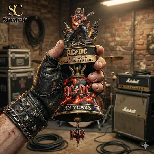 ACDC 53rd Anniversary Commemorative Wall Bell - Adult & Kids T-Shirts, Sweatshirts & Hoodies apparel design preview 1