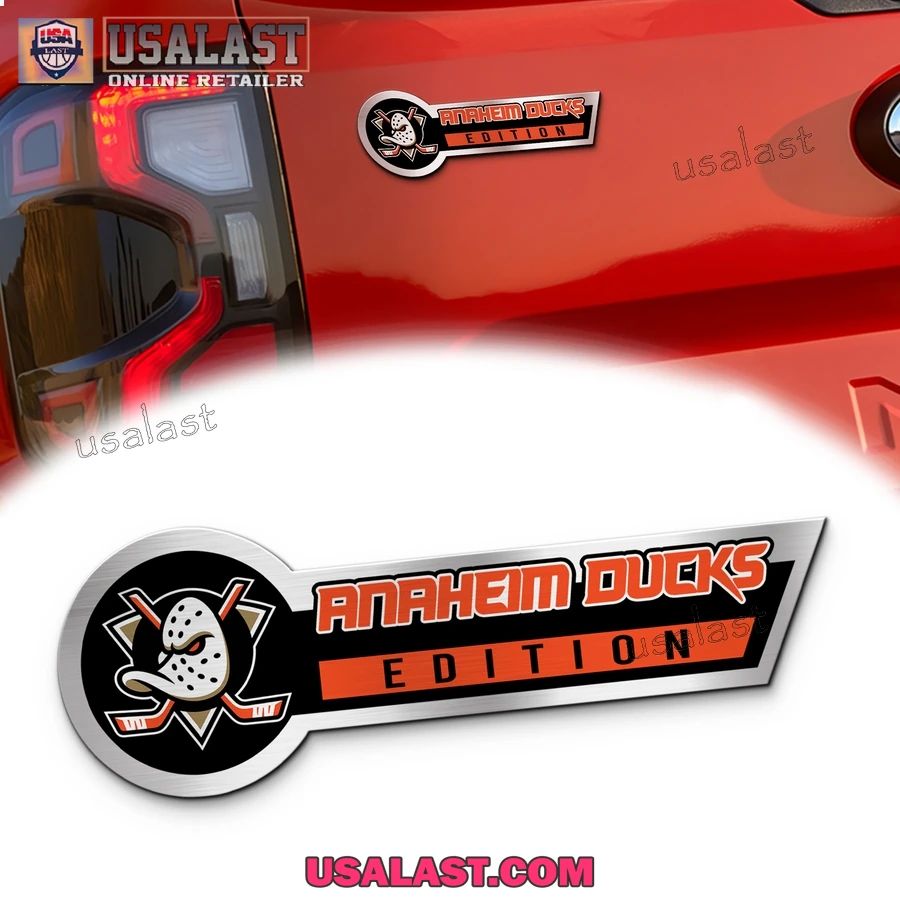 Anaheim Ducks Edition 3D Engraved Car Name Emblem - Adult & Kids T-Shirts, Sweatshirts & Hoodies apparel design preview 1