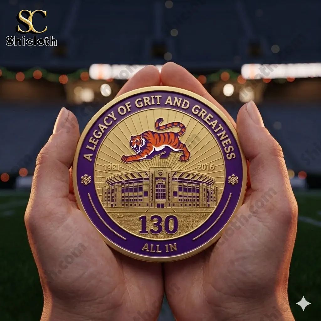 Clemson Tigers 130th Anniversary Commemorative Coin - Adult & Kids T-Shirts, Sweatshirts & Hoodies apparel design preview 1