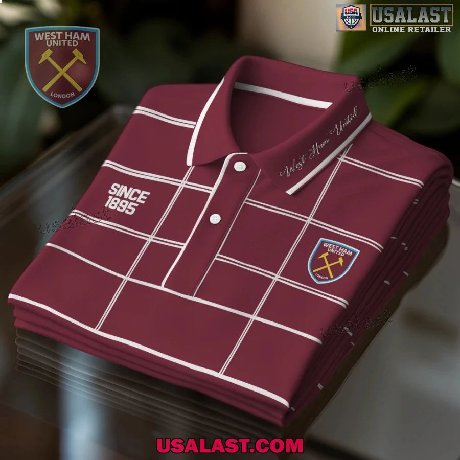 West Ham United Premium Men Polo - Adult & Kids T-Shirts, Sweatshirts & Hoodies apparel design preview 1