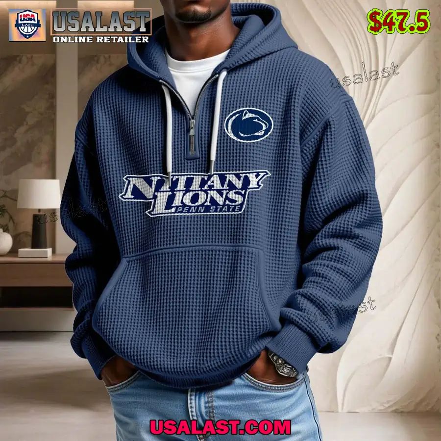 Penn State Nittany Lions Waffle Half Zip - Adult & Kids T-Shirts, Sweatshirts & Hoodies apparel design preview 1