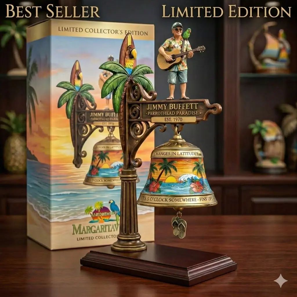 Jimmy Buffett Parrothead Paradise Wall Bell Doorbell - Adult & Kids T-Shirts, Sweatshirts & Hoodies apparel design preview 1