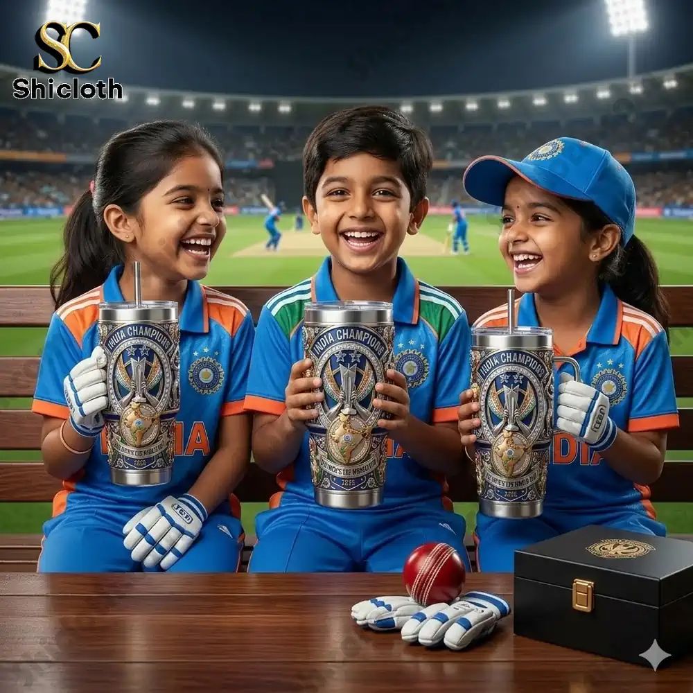 ICC Men's T20 World Cup 2026 40oz Tumbler With Handle - Adult & Kids T-Shirts, Sweatshirts & Hoodies apparel design preview 1