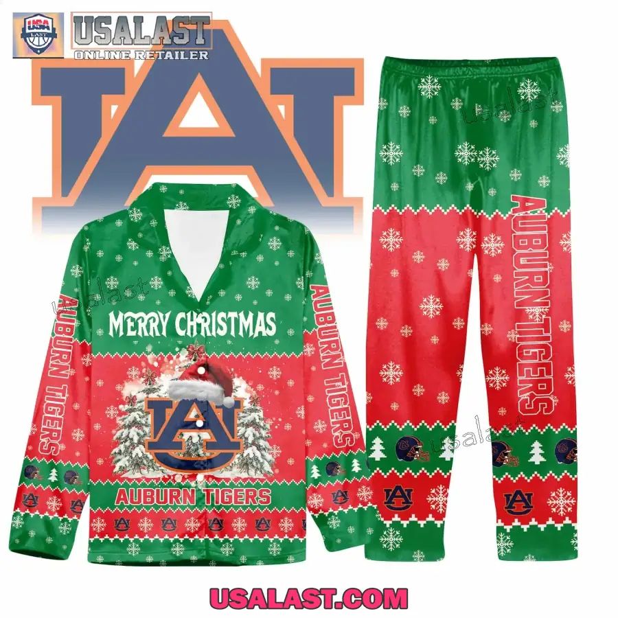 Auburn Tigers Button Pajamas Set - Adult & Kids T-Shirts, Sweatshirts & Hoodies apparel design preview 1