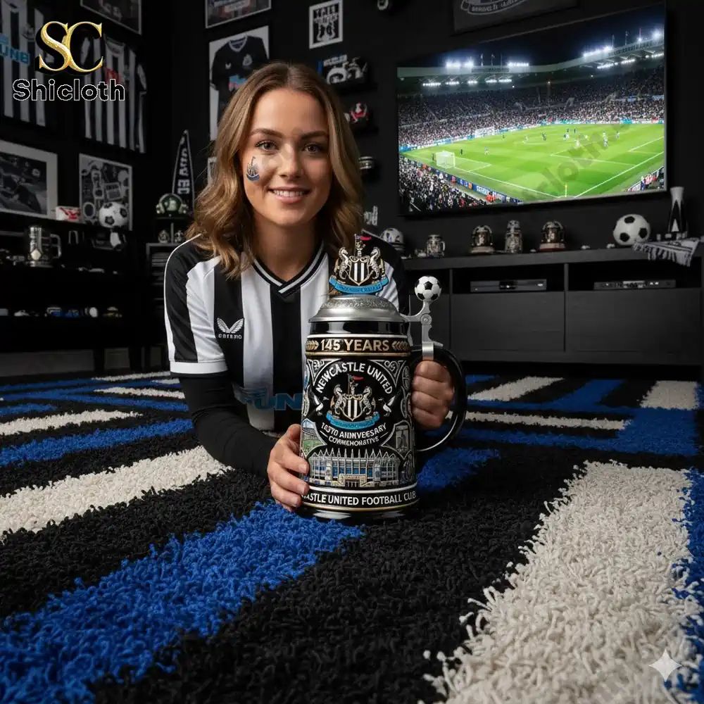 Newcastle United 145th Anniversary Commemorative - Adult & Kids T-Shirts, Sweatshirts & Hoodies apparel design preview 1