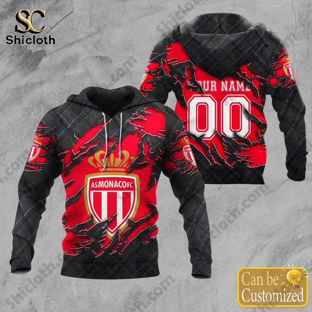 AS Monaco Ligue 1 Edition 2026 - Adult & Kids T-Shirts, Sweatshirts & Hoodies apparel design preview 1