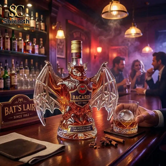 Bacardi Bat EST 1862 Limited Edition Rum Bottle - Adult & Kids T-Shirts, Sweatshirts & Hoodies apparel design preview 1