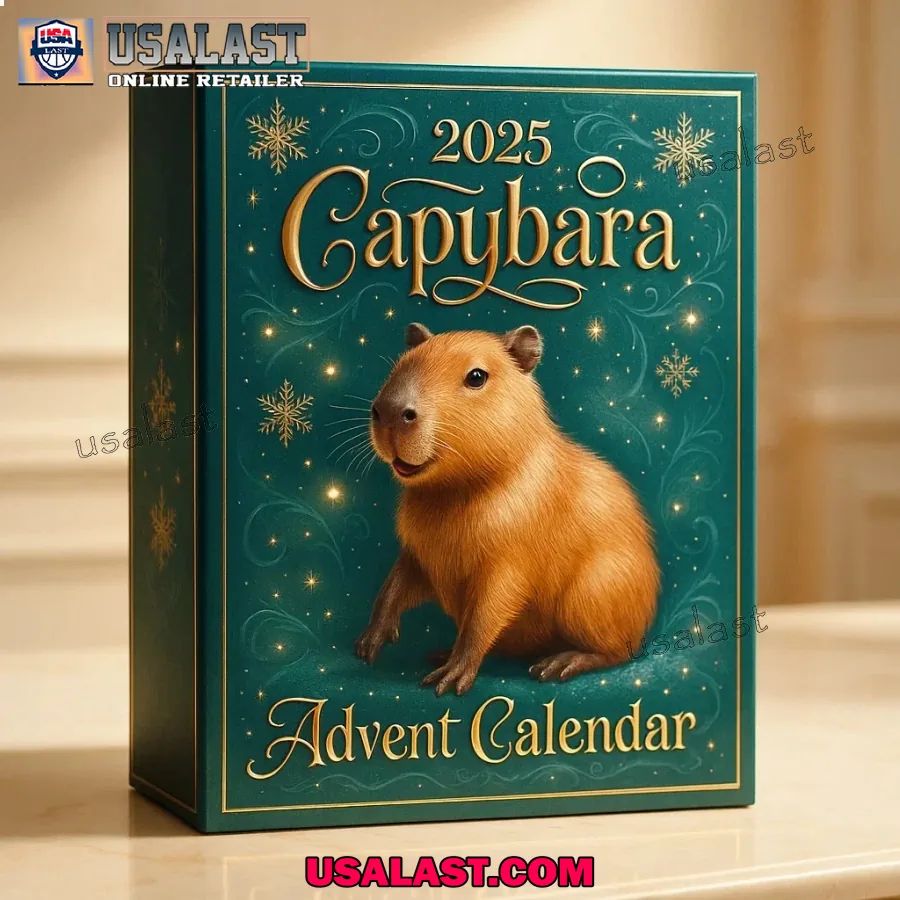 Capybara Cute Advent Calendar 2025 - Adult & Kids T-Shirts, Sweatshirts & Hoodies apparel design preview 1