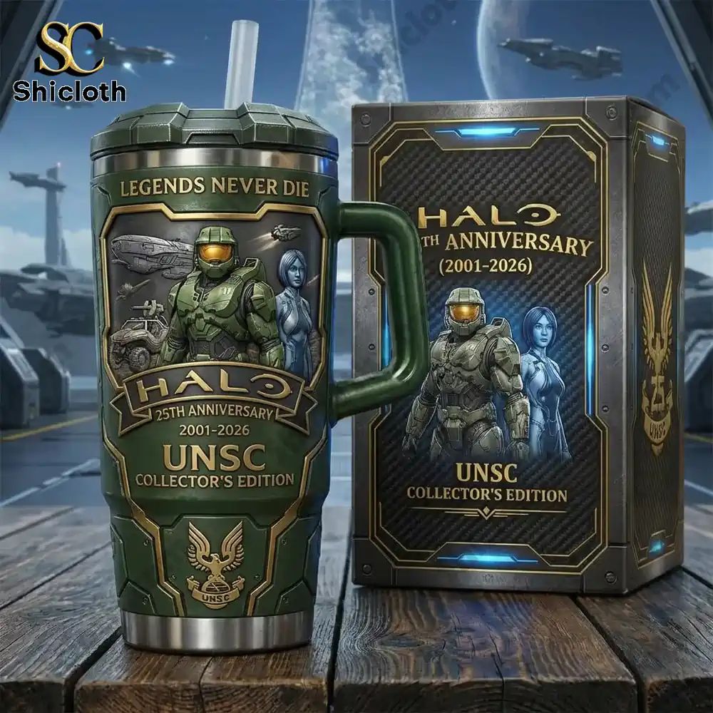 HALO 25th Anniversary Legends Never Die Tumbler - Adult & Kids T-Shirts, Sweatshirts & Hoodies apparel design preview 1