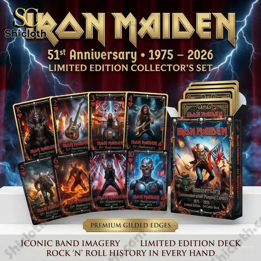Heavy Metal Iron Maiden 51st Anniversary Limited - Adult & Kids T-Shirts, Sweatshirts & Hoodies apparel design preview 1