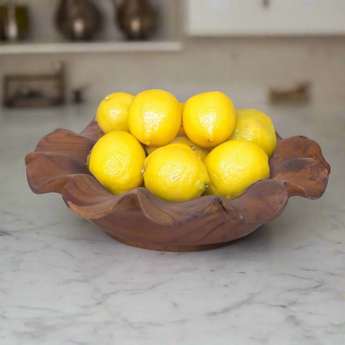 Teak Petal Bowl: Hand-Carved Sculptural Centerpiece - Adult & Kids T-Shirts, Sweatshirts & Hoodies apparel design preview 1