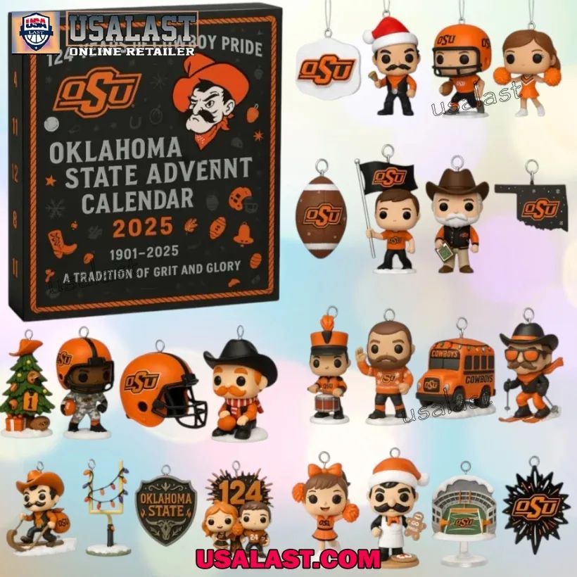 Oklahoma State Cowboys 124th Anniversary Advent - Adult & Kids T-Shirts, Sweatshirts & Hoodies apparel design preview 1