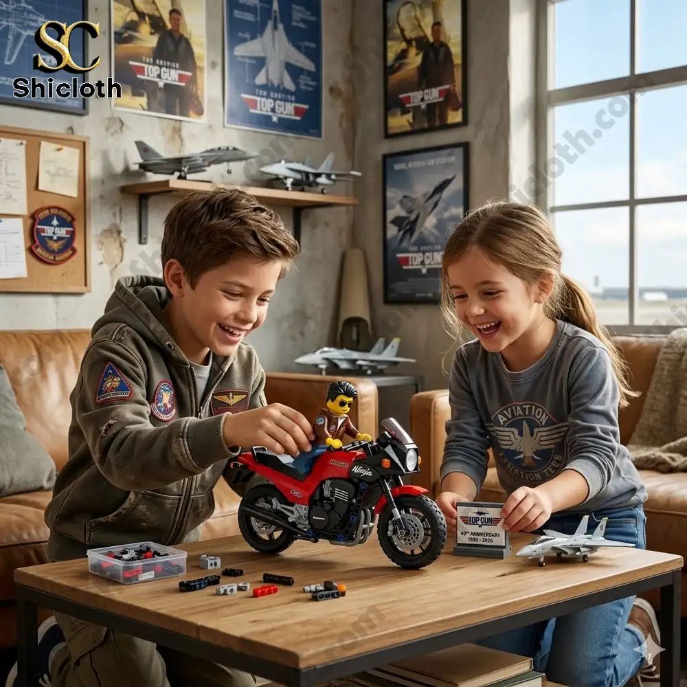 Gun 40th Anniversary Building Block Collector Set - Adult & Kids T-Shirts, Sweatshirts & Hoodies apparel design preview 1