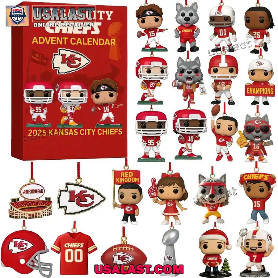 Kansas City Chiefs Premium Advent Calendar 2025 - Adult & Kids T-Shirts, Sweatshirts & Hoodies apparel design preview 1