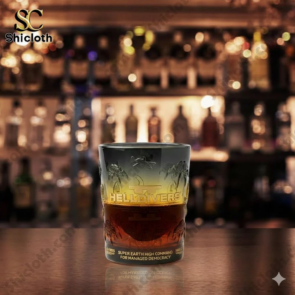 Helldivers 2 Super Earth High Command Whiskey Glass - Adult & Kids T-Shirts, Sweatshirts & Hoodies apparel design preview 1