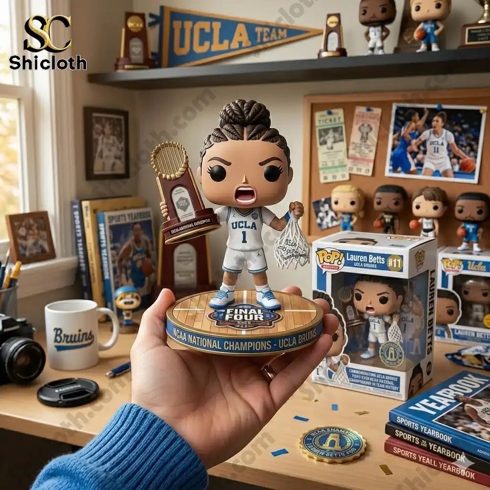 UCLA Bruins Lauren Betts NCAA Champions 2026 Pop! - Adult & Kids T-Shirts, Sweatshirts & Hoodies apparel design preview 1