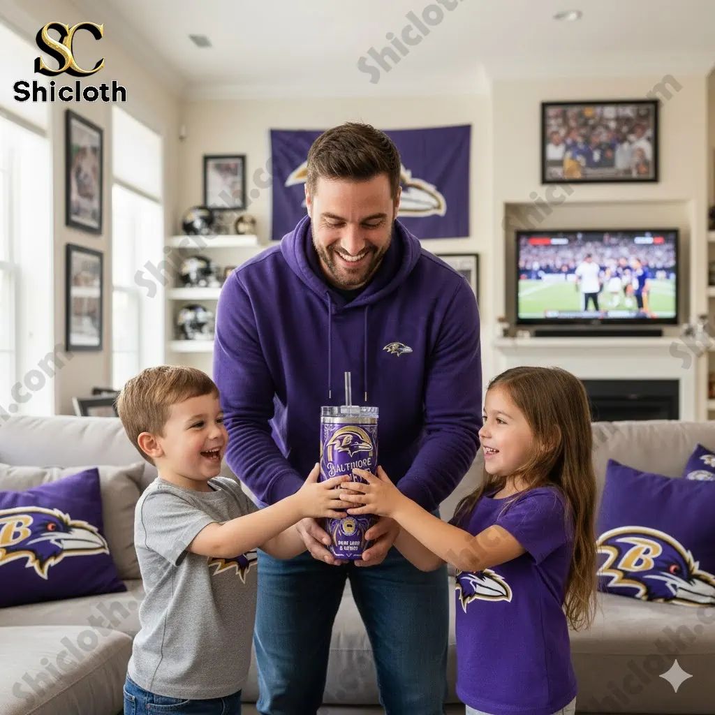 Baltimore Ravens Play Like A Raven Special YETI - Adult & Kids T-Shirts, Sweatshirts & Hoodies apparel design preview 1