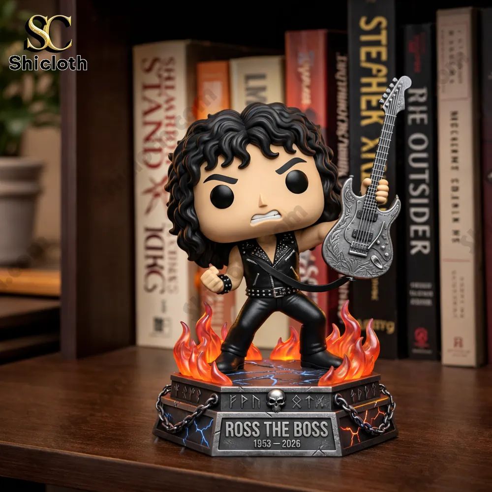 Dictators And Manowar Ross The Boss Pop! Figure Doll - Adult & Kids T-Shirts, Sweatshirts & Hoodies apparel design preview 1