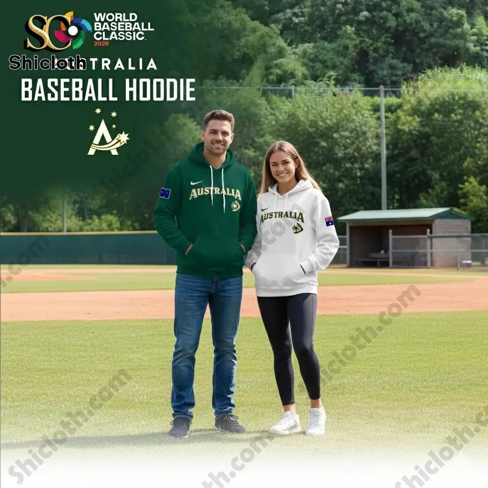 Australia Baseball 2026 World Classic Limited Edition - Adult & Kids T-Shirts, Sweatshirts & Hoodies apparel design preview 1
