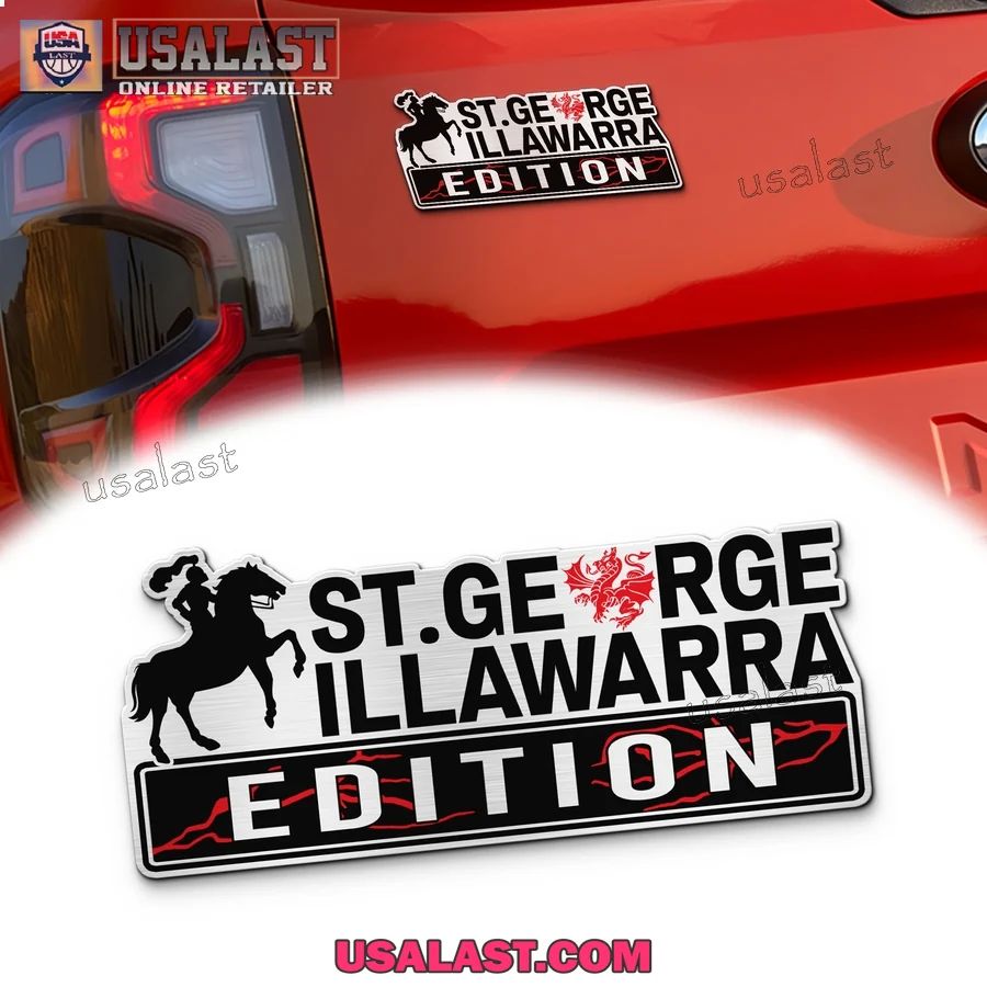 St. George Illawarra Dragons Edition Custom 3D Car - Adult & Kids T-Shirts, Sweatshirts & Hoodies apparel design preview 1