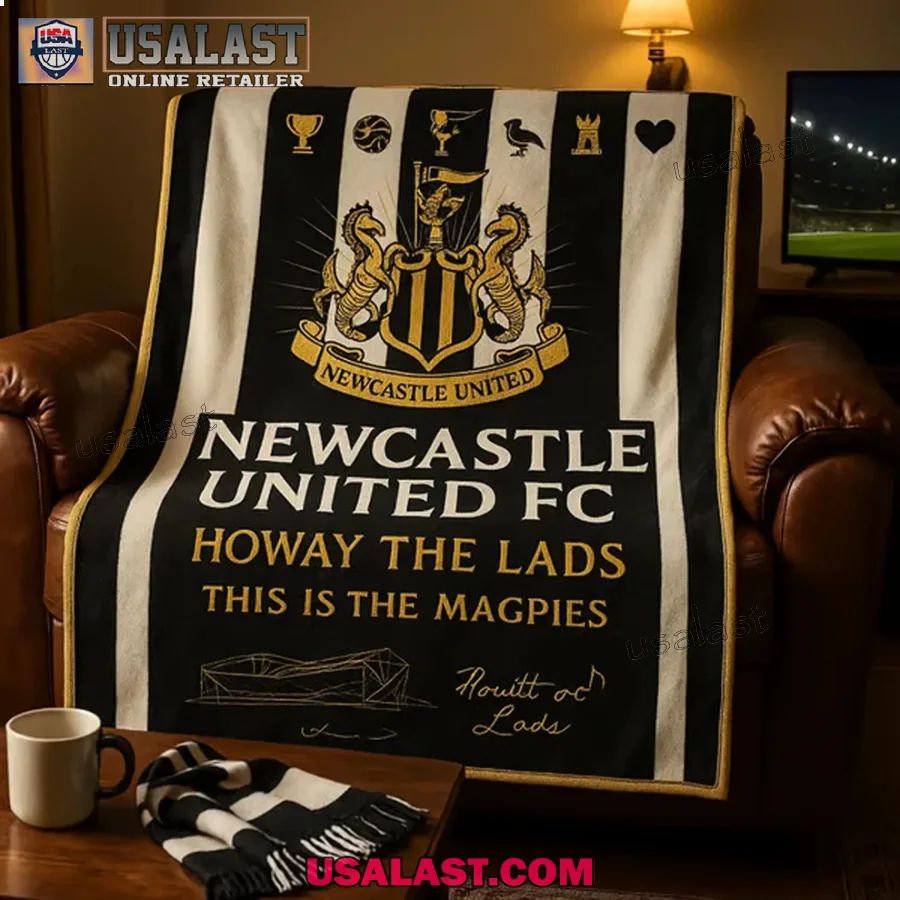 Newcastle United FC The Magpies Match Day Blanket - Adult & Kids T-Shirts, Sweatshirts & Hoodies apparel design preview 1