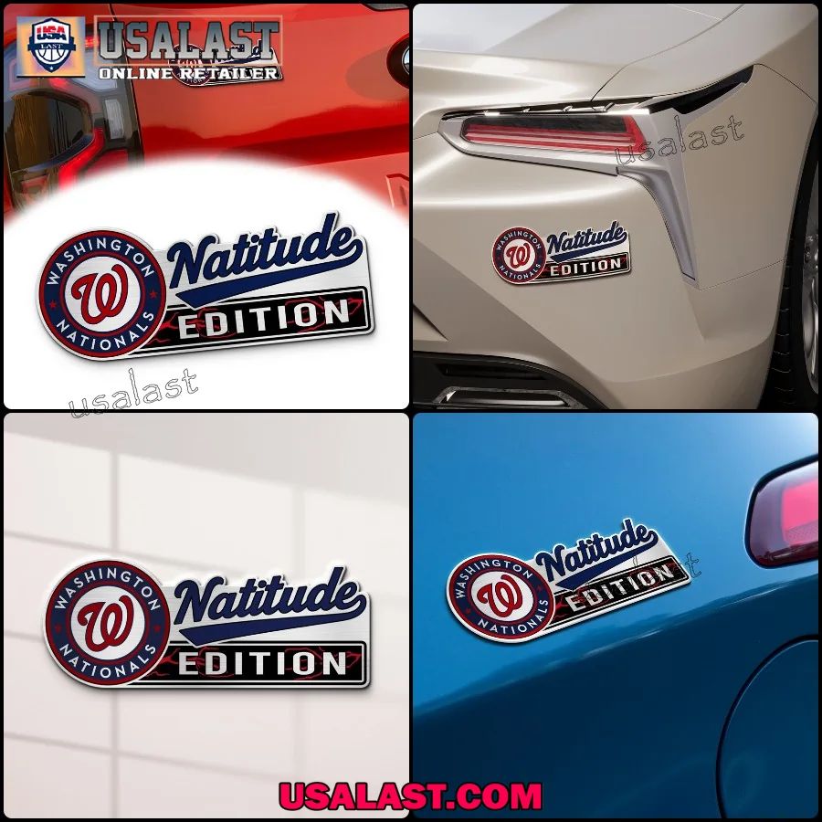 Washington Nationals Edition Engraved Car Name Badge - Adult & Kids T-Shirts, Sweatshirts & Hoodies apparel design preview 1