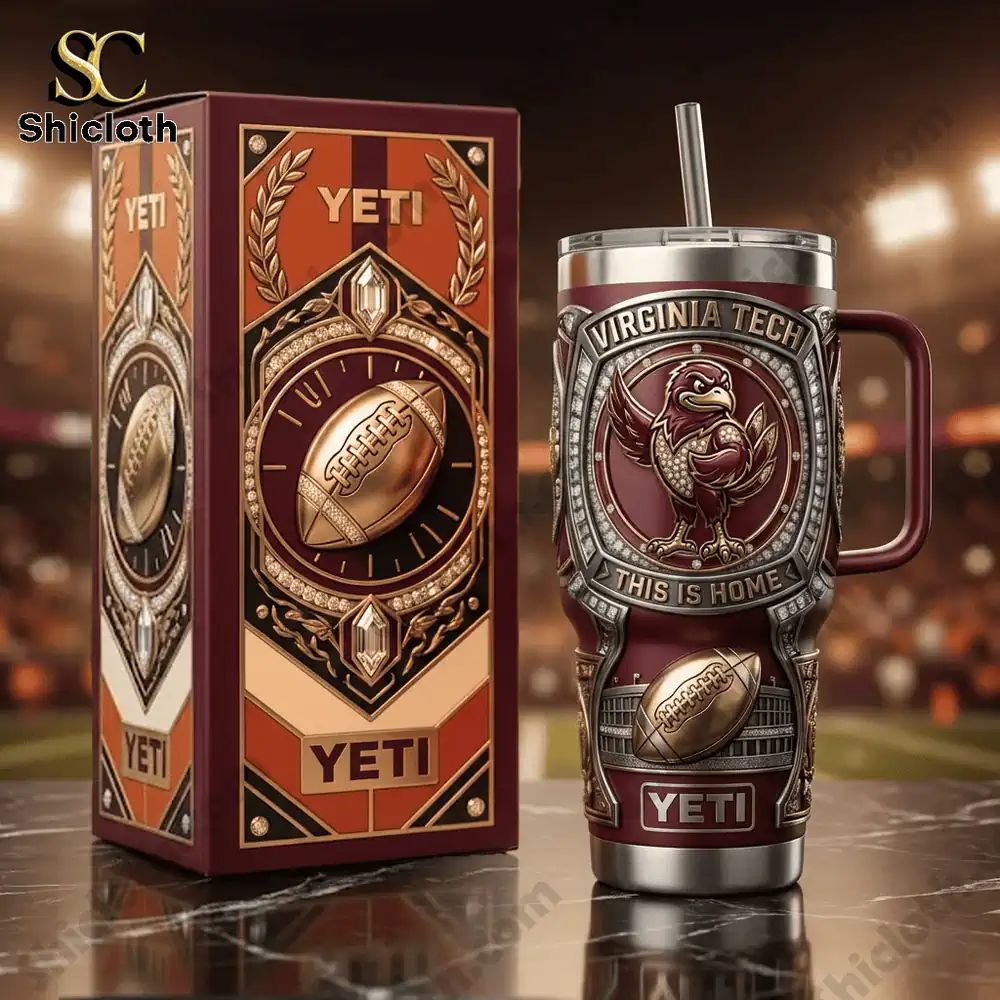 Virginia Tech Hokies This is Home 40oz Tumbler With - Adult & Kids T-Shirts, Sweatshirts & Hoodies apparel design preview 1