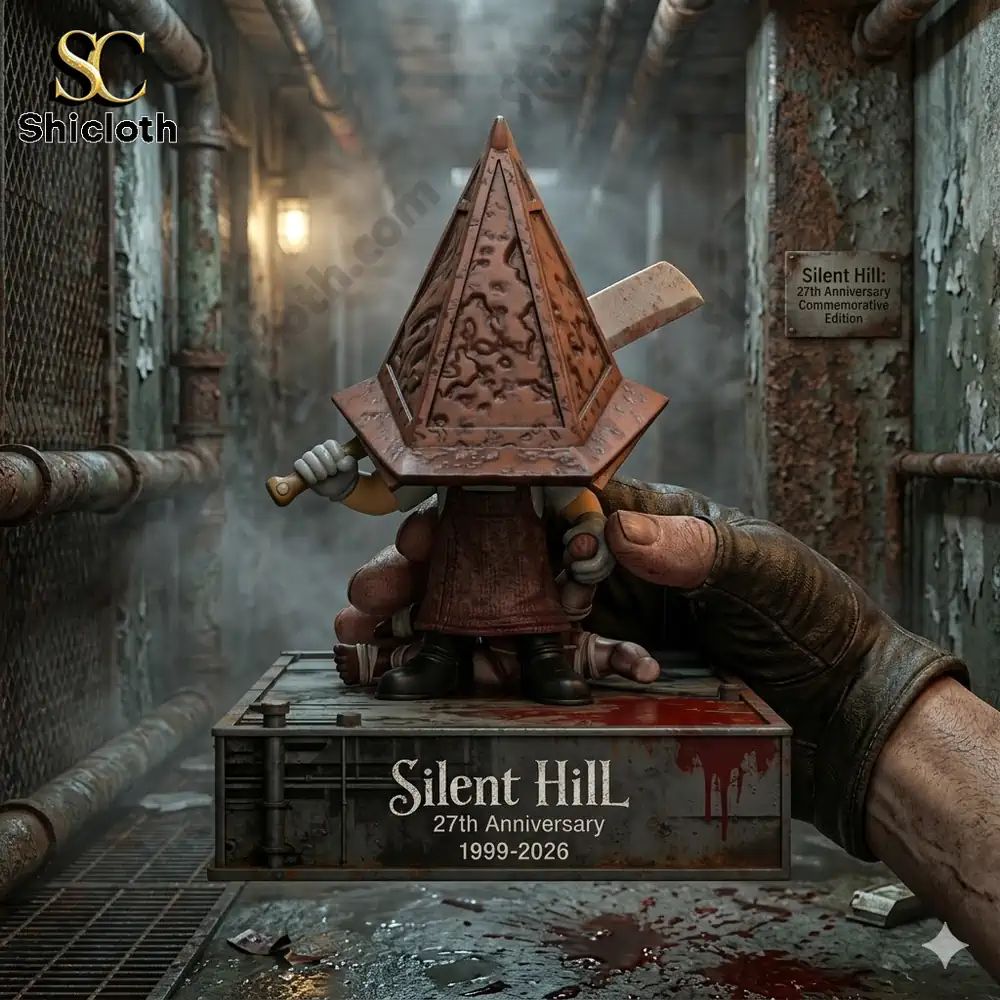 Silent Hill 27th Anniversary Pyramid Head Collector - Adult & Kids T-Shirts, Sweatshirts & Hoodies apparel design preview 1