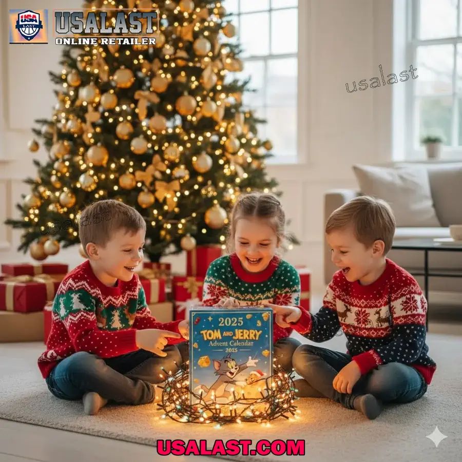 Tom And Jerry Cartoon Advent Calendar 2025 Gift Box - Adult & Kids T-Shirts, Sweatshirts & Hoodies apparel design preview 1
