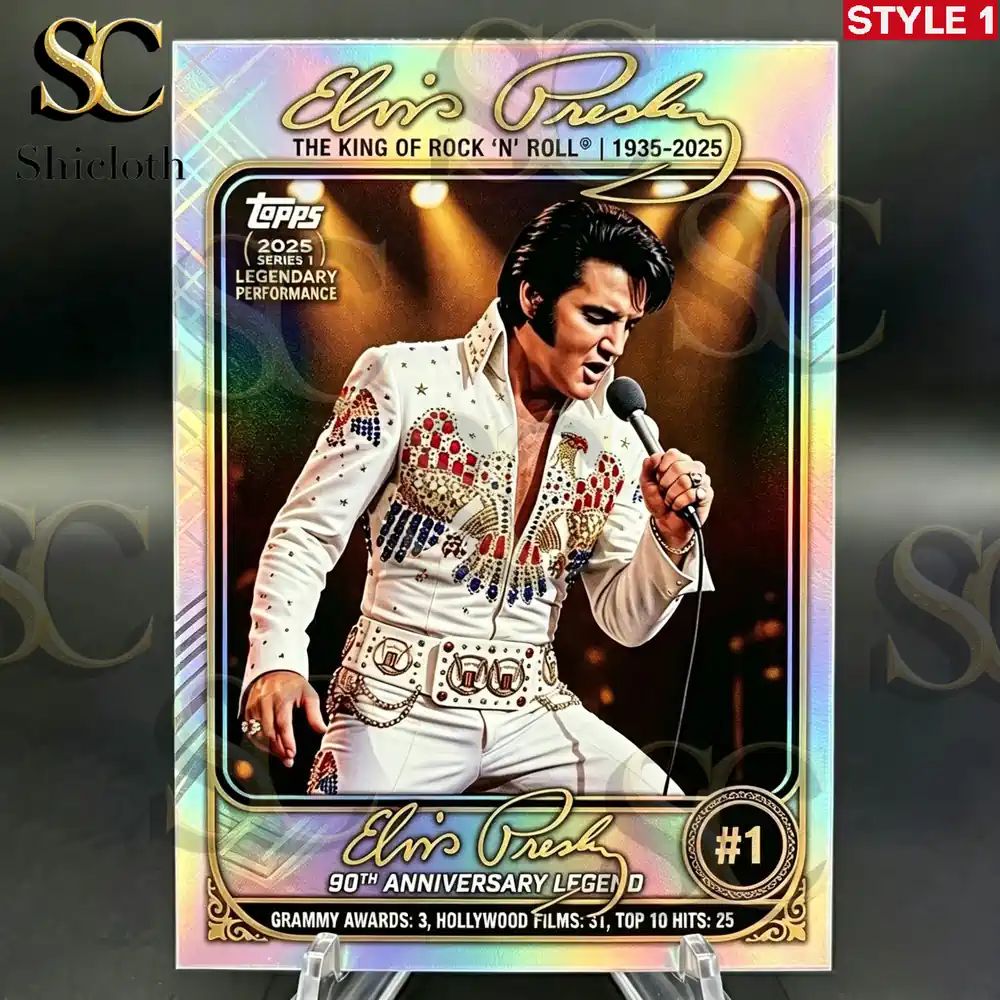 Elvis 90th Anniversary Legendary Performance - Adult & Kids T-Shirts, Sweatshirts & Hoodies apparel design preview 1