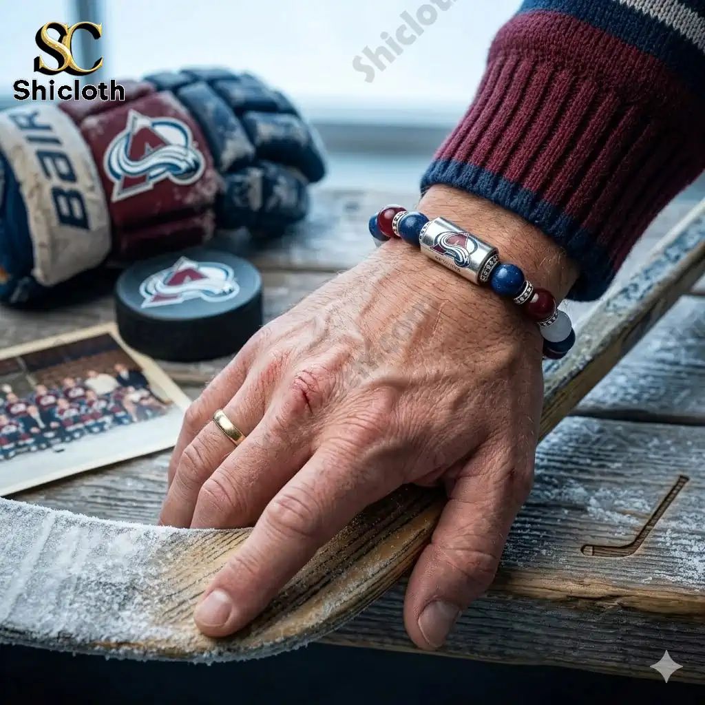 Colorado Avalanche Lucky Bracelet - Adult & Kids T-Shirts, Sweatshirts & Hoodies apparel design preview 1