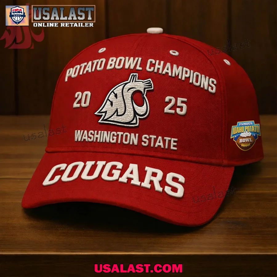 Washington State Cougars 2025 Potato Bowl Champions - Adult & Kids T-Shirts, Sweatshirts & Hoodies apparel design preview 1