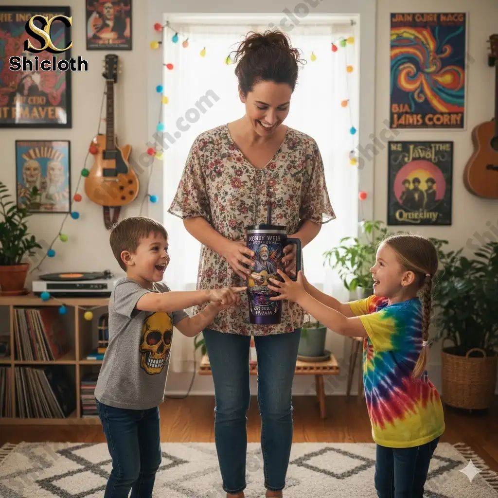 Bobby Weir Memorial The Music Never Stopped Trending - Adult & Kids T-Shirts, Sweatshirts & Hoodies apparel design preview 1