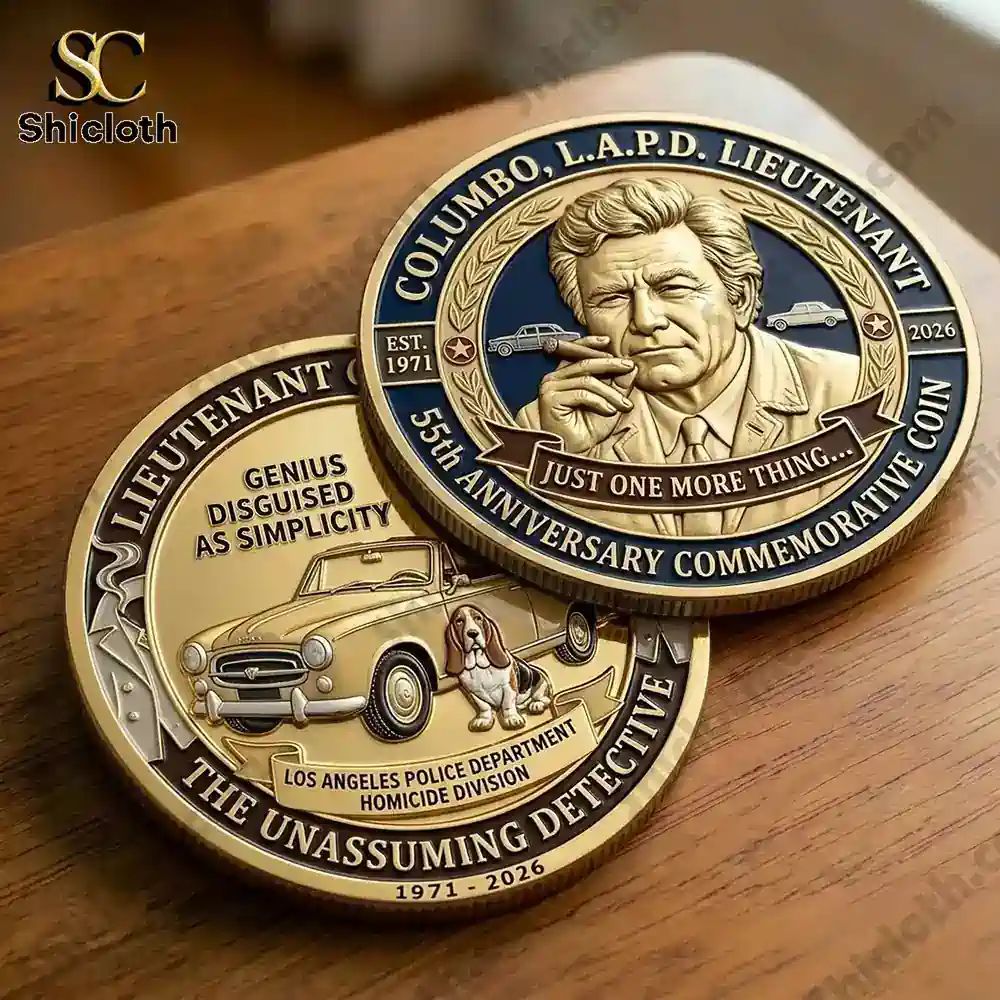 Columbo, L.a.p.d. Lieutenant 55th Anniversary - Adult & Kids T-Shirts, Sweatshirts & Hoodies apparel design preview 1