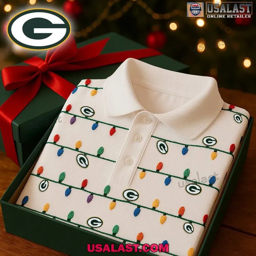 Green Bay Packers Premium Christmas Polo - Adult & Kids T-Shirts, Sweatshirts & Hoodies apparel design preview 1