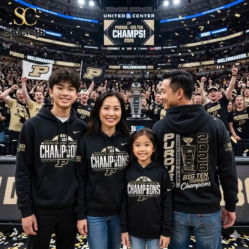 Purdue Boilermakers Big Ten Champions 2026 - Adult & Kids T-Shirts, Sweatshirts & Hoodies apparel design preview 1