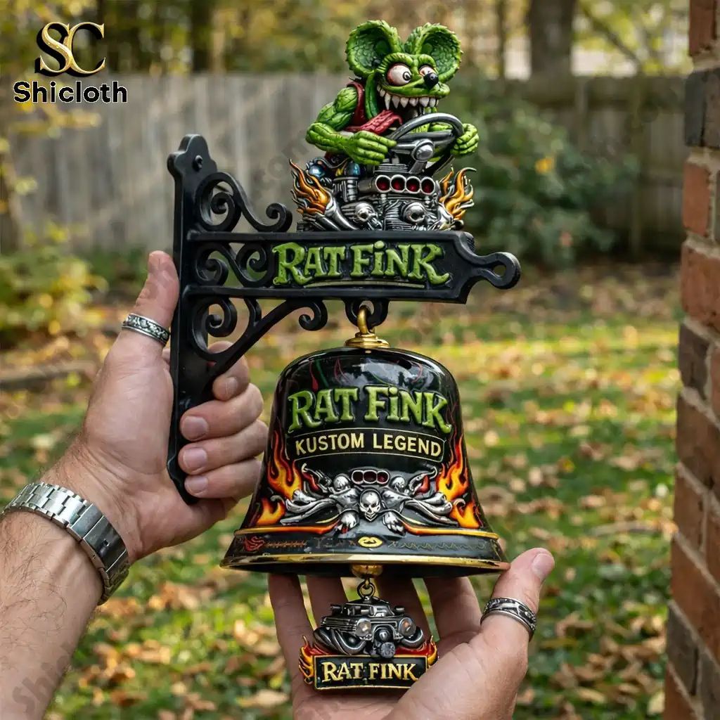 Rat Fink Hot Rod Kustom Legend Commemorative Wall - Adult & Kids T-Shirts, Sweatshirts & Hoodies apparel design preview 1