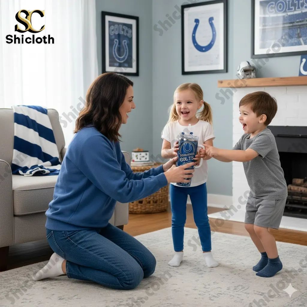 Indianapolis Colts For the Shoe Special YETI Tumbler - Adult & Kids T-Shirts, Sweatshirts & Hoodies apparel design preview 1