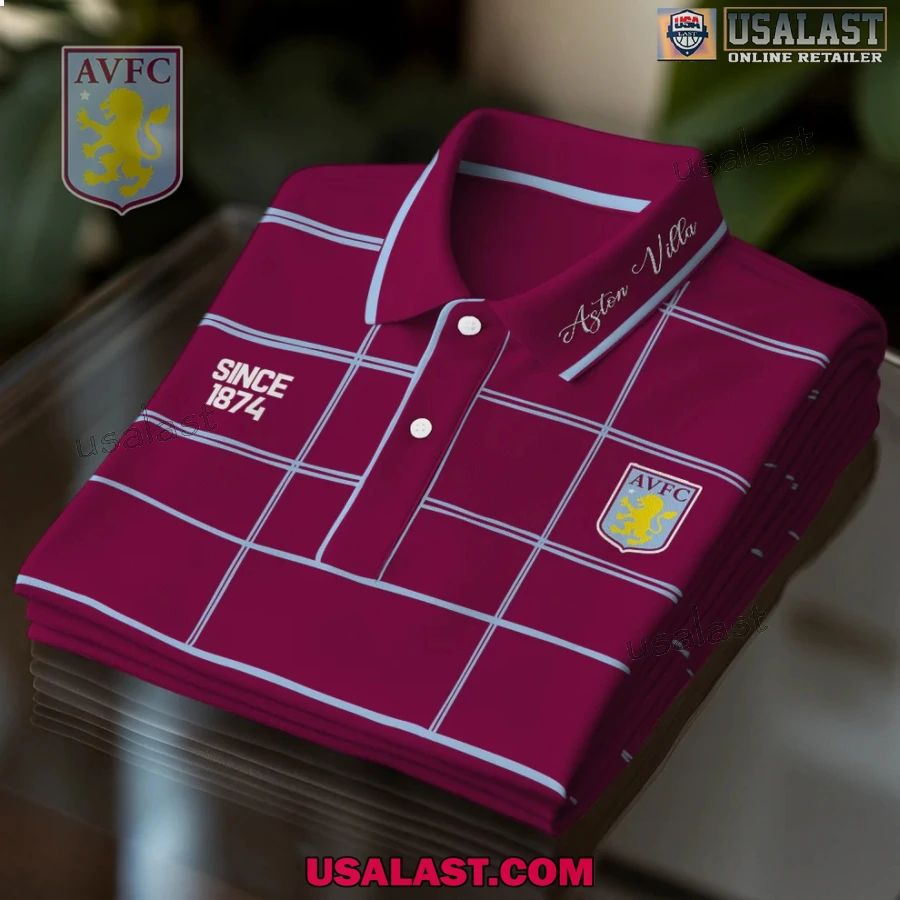 Aston Villa Premium Men Polo - Adult & Kids T-Shirts, Sweatshirts & Hoodies apparel design preview 1
