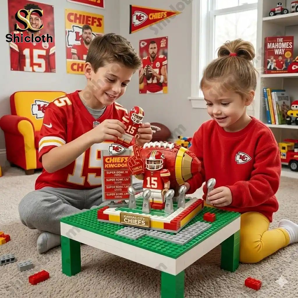 Kansas City Chiefs Championships Glory Building Block - Adult & Kids T-Shirts, Sweatshirts & Hoodies apparel design preview 1