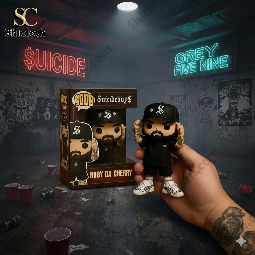 Suicideboys Ruby Da Cherry Vinyl Pop Figure Doll - Adult & Kids T-Shirts, Sweatshirts & Hoodies apparel design preview 1