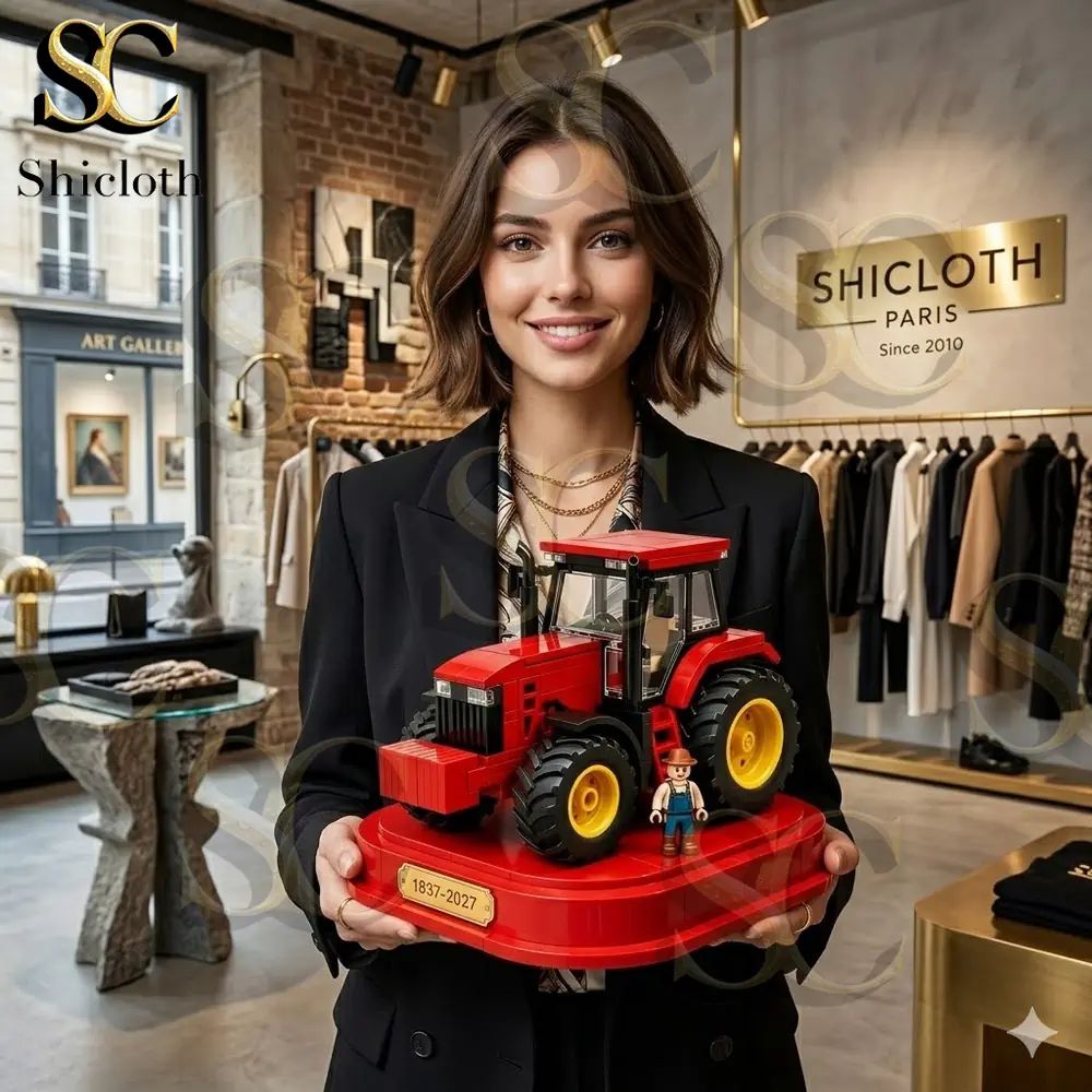 Mechanical Farm Tractor Building Set Us Bricks - Adult & Kids T-Shirts, Sweatshirts & Hoodies apparel design preview 1