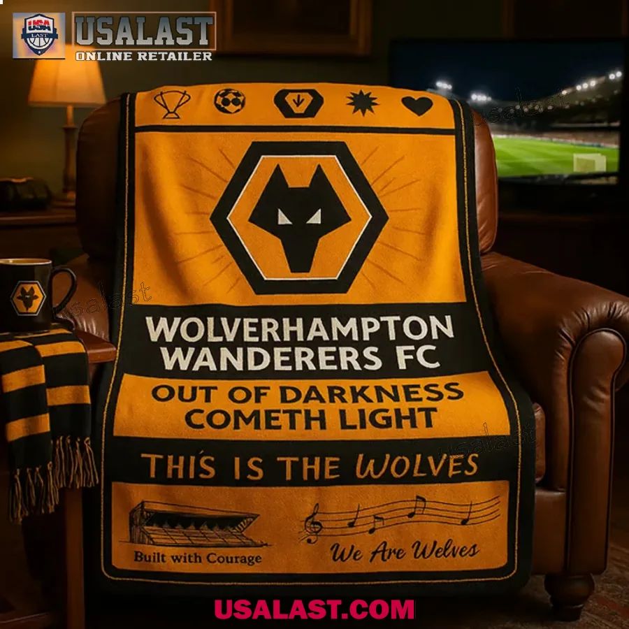 Wolverhampton FC The Wolves Match Day Blanket - Adult & Kids T-Shirts, Sweatshirts & Hoodies apparel design preview 1