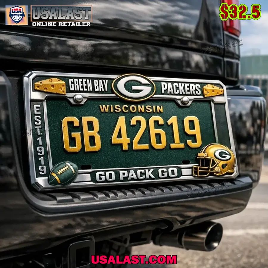Green Bay Packers Edition Car License Plate Frame - Adult & Kids T-Shirts, Sweatshirts & Hoodies apparel design preview 1